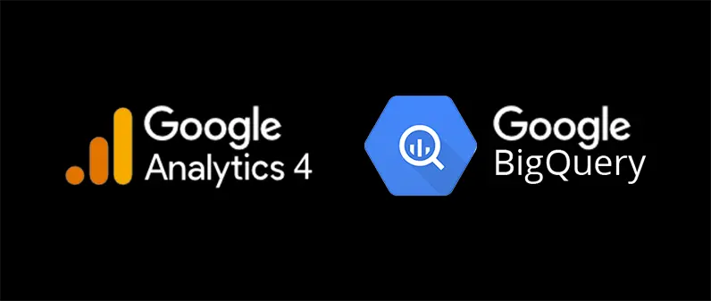 Google Analytics 4 vs. Google BigQuery logos