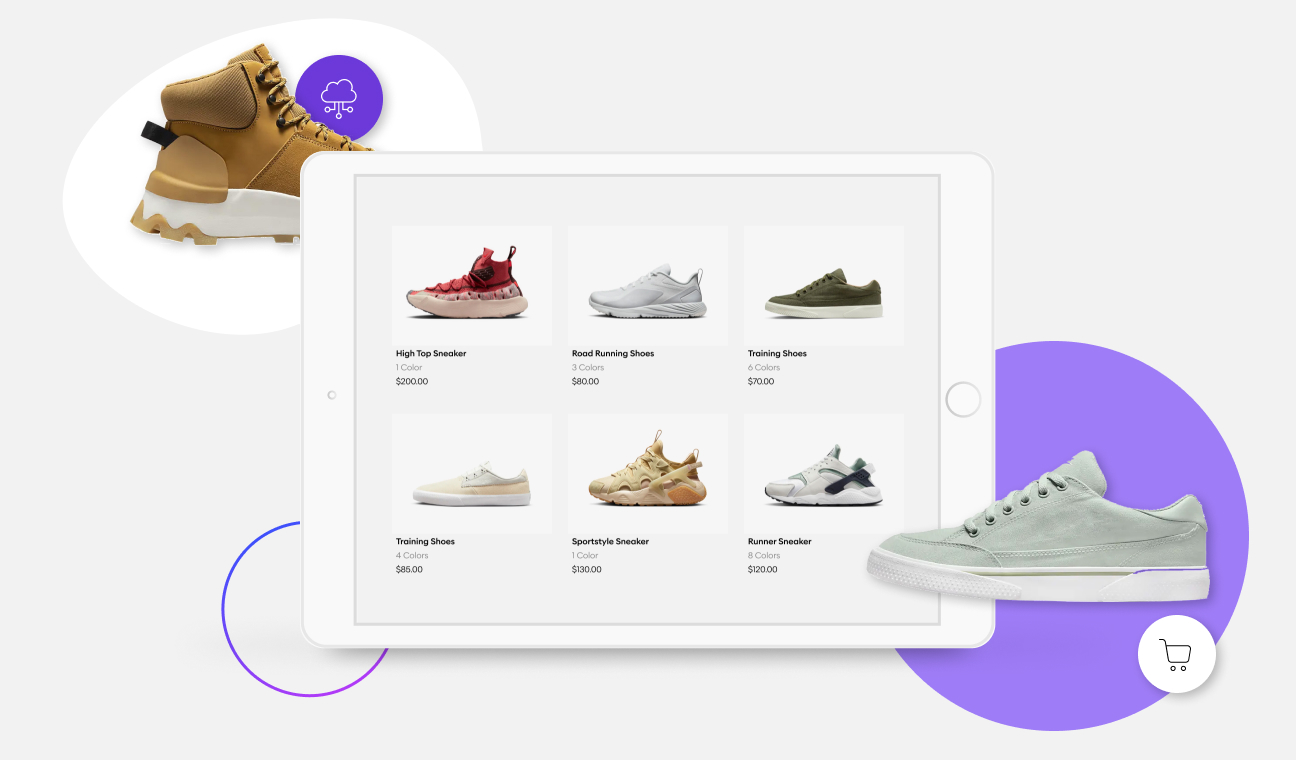 Ecommerce sneaker website built with Adobe Experience Manager